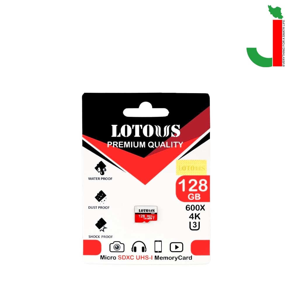 کارت حافظه microSDHC لوتوس مدل 600X ظرفیت 128 گیگابایت — تصویر ۲