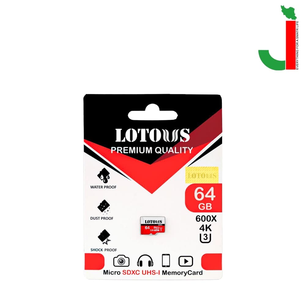 کارت حافظه microSDHC لوتوس مدل 600X ظرفیت 64 گیگابایت — تصویر ۲