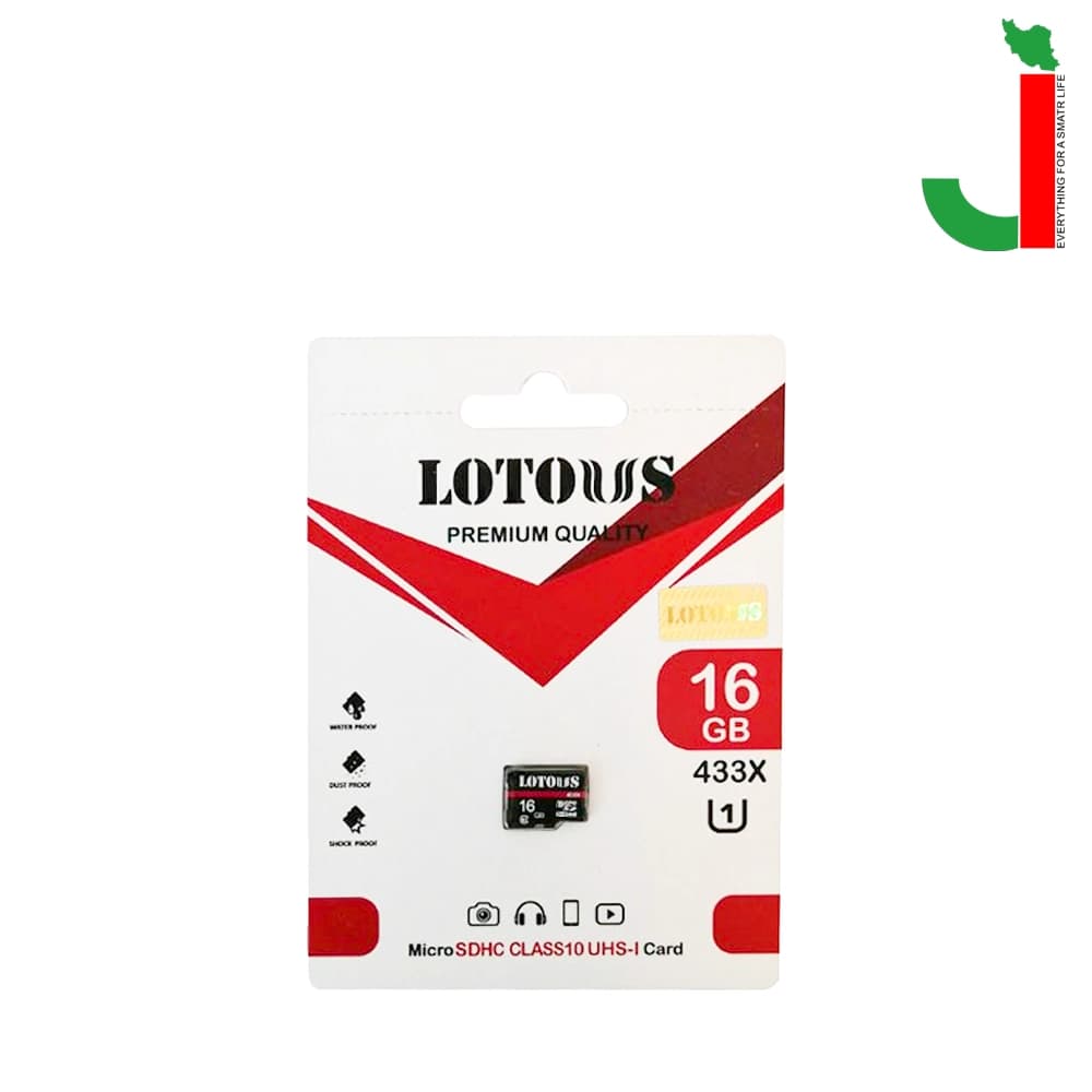 کارت حافظه لوتوس مدل 433X ظرفیت 16 گیگابایت — تصویر ۲