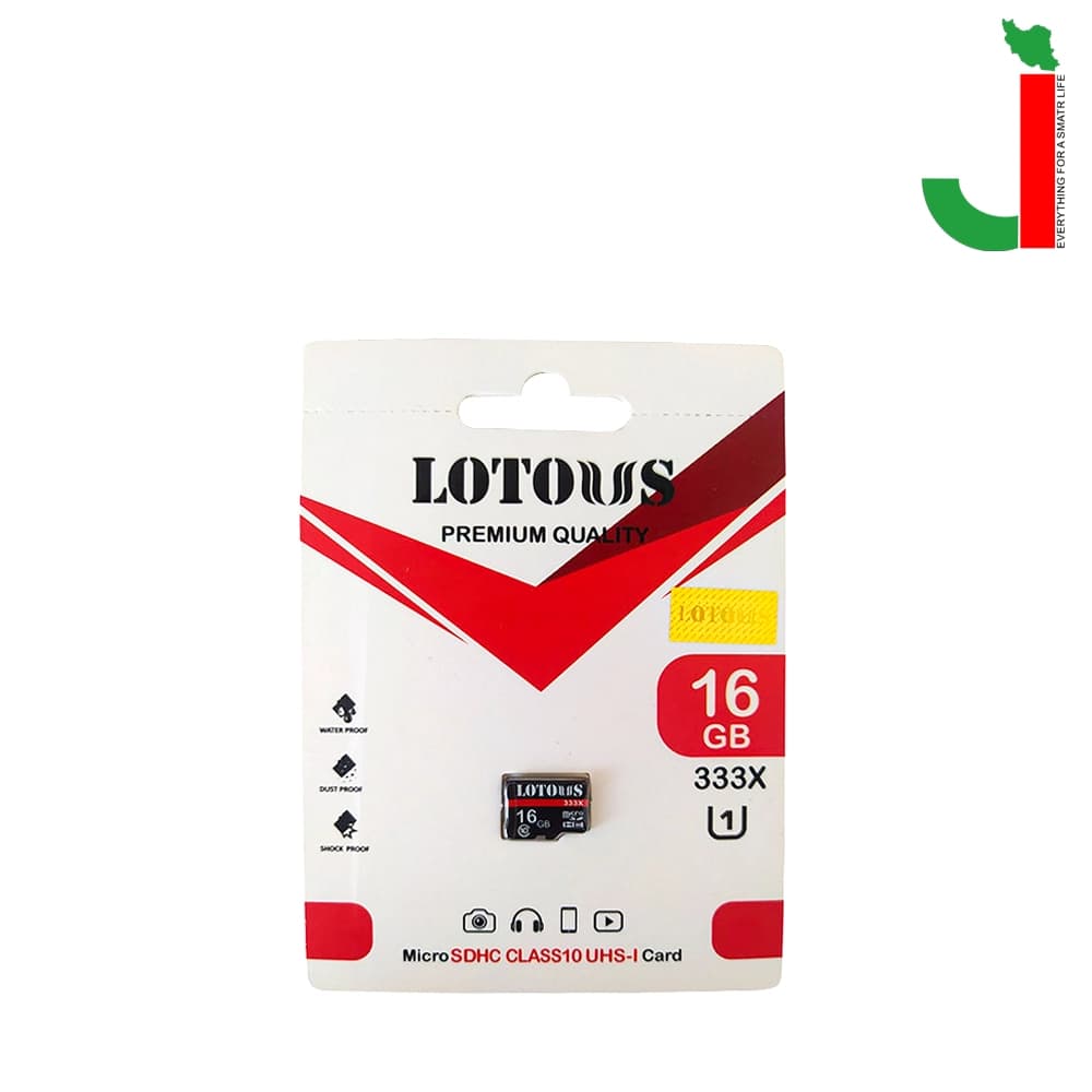 کارت حافظه لوتوس مدل 333X ظرفیت 16 گیگابایت — تصویر ۲