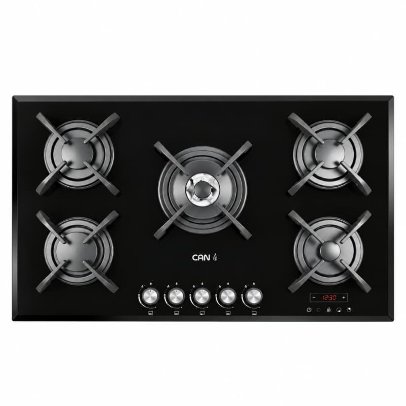 گاز IGT502 تایمر دار کن مشکی 5شعله