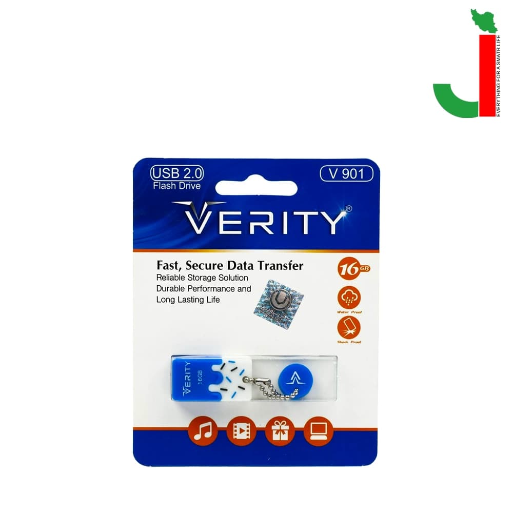 فلش مموری وریتی مدل V901 ظرفیت 16 گیگابایت USB 2.0 — تصویر ۲