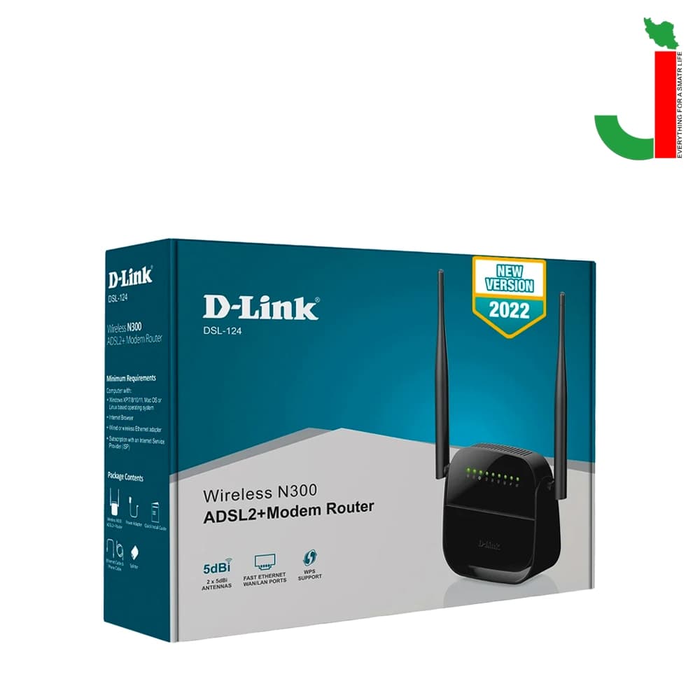 مودم ADSL2 دی لینک مدل DSL۱۲۴ — تصویر ۲