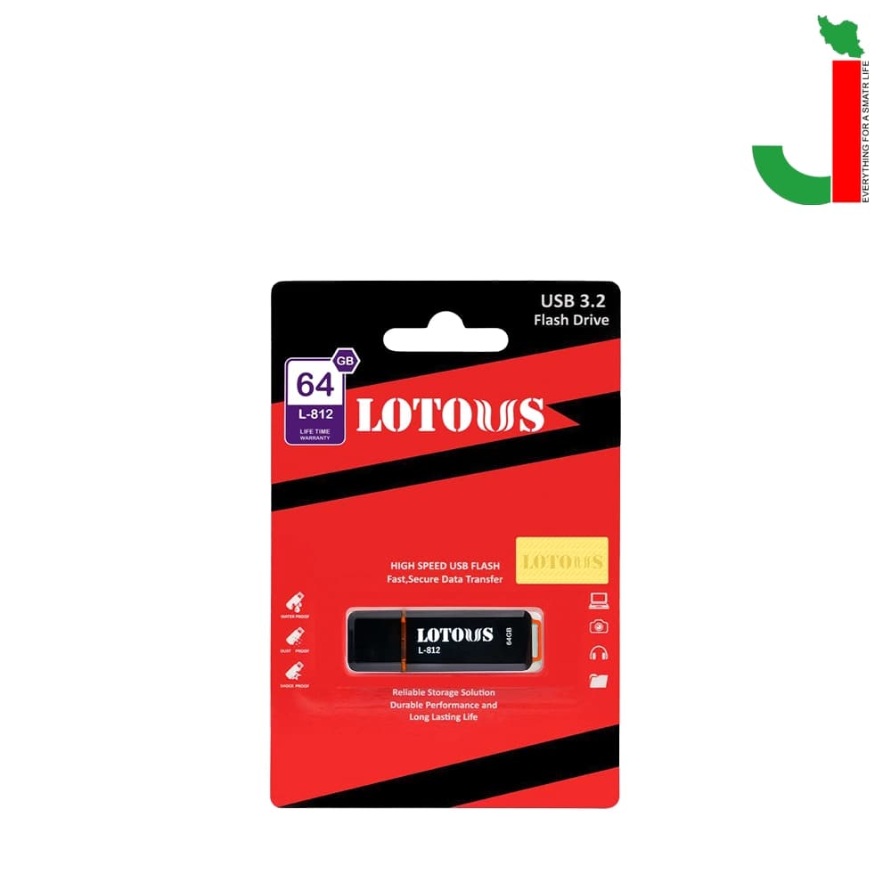 فلش مموری لوتوس مدل L812 ظرفیت 64 گیگابایت USB3.2 — تصویر ۲