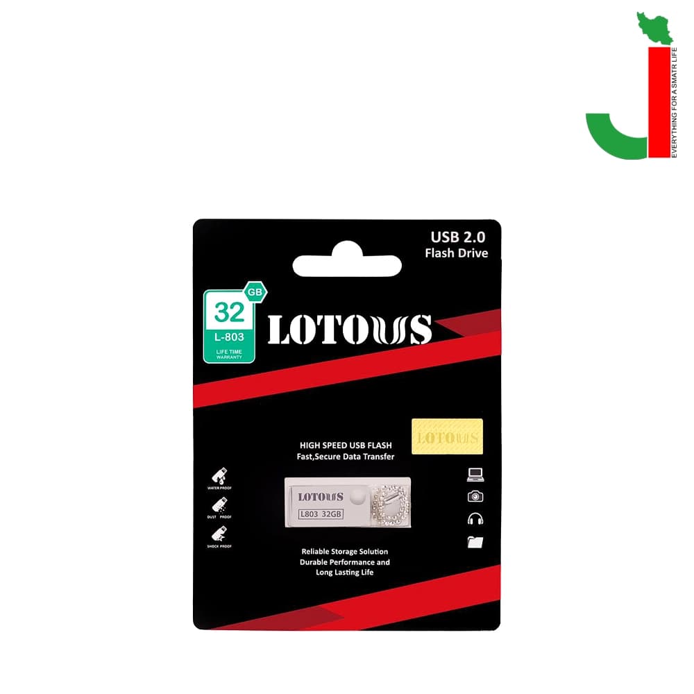 فلش مموری لوتوس مدل L803 ظرفیت 32 گیگابایت USB 2.0 — تصویر ۲