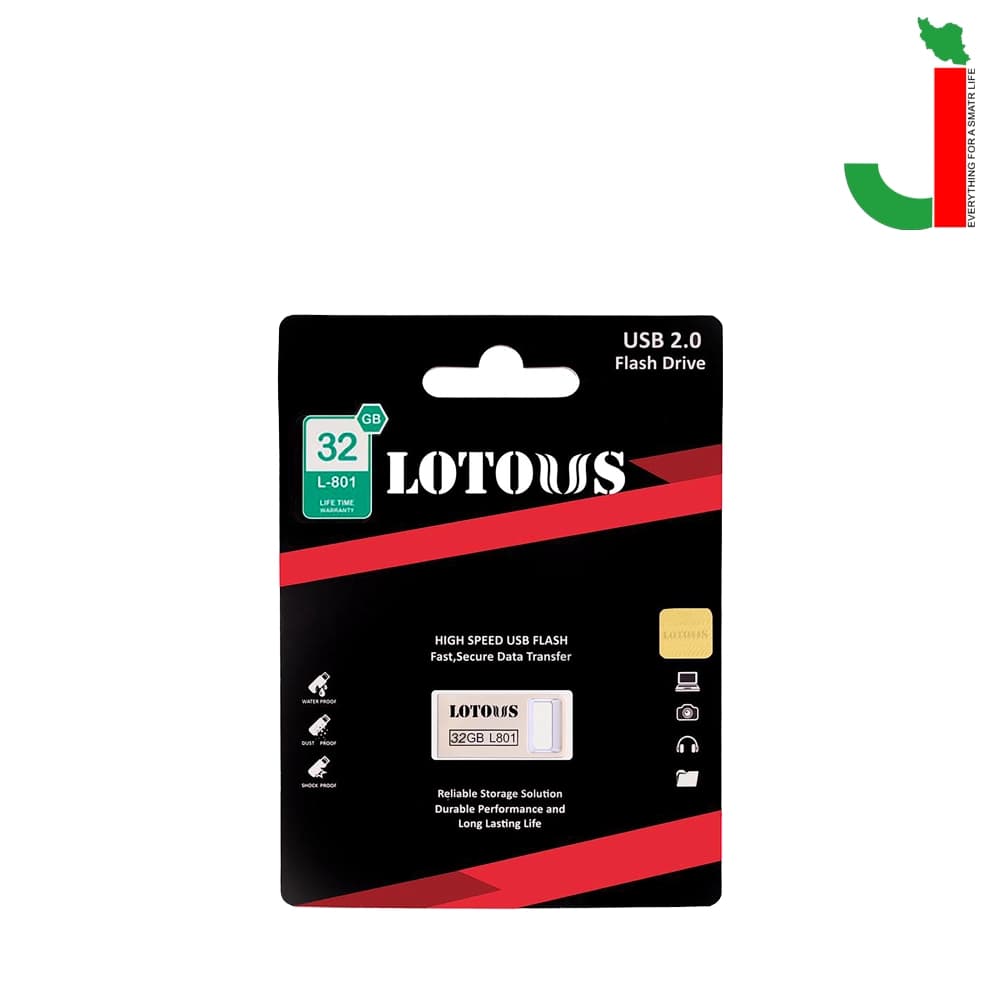 فلش مموری لوتوس مدل L801 ظرفیت 32 گیگابایت USB 2.0 — تصویر ۲