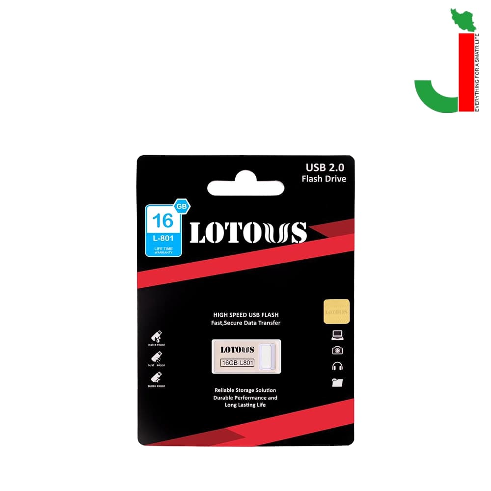 فلش مموری لوتوس مدل L801 ظرفیت 16 گیگابایت USB 2.0 — تصویر ۲