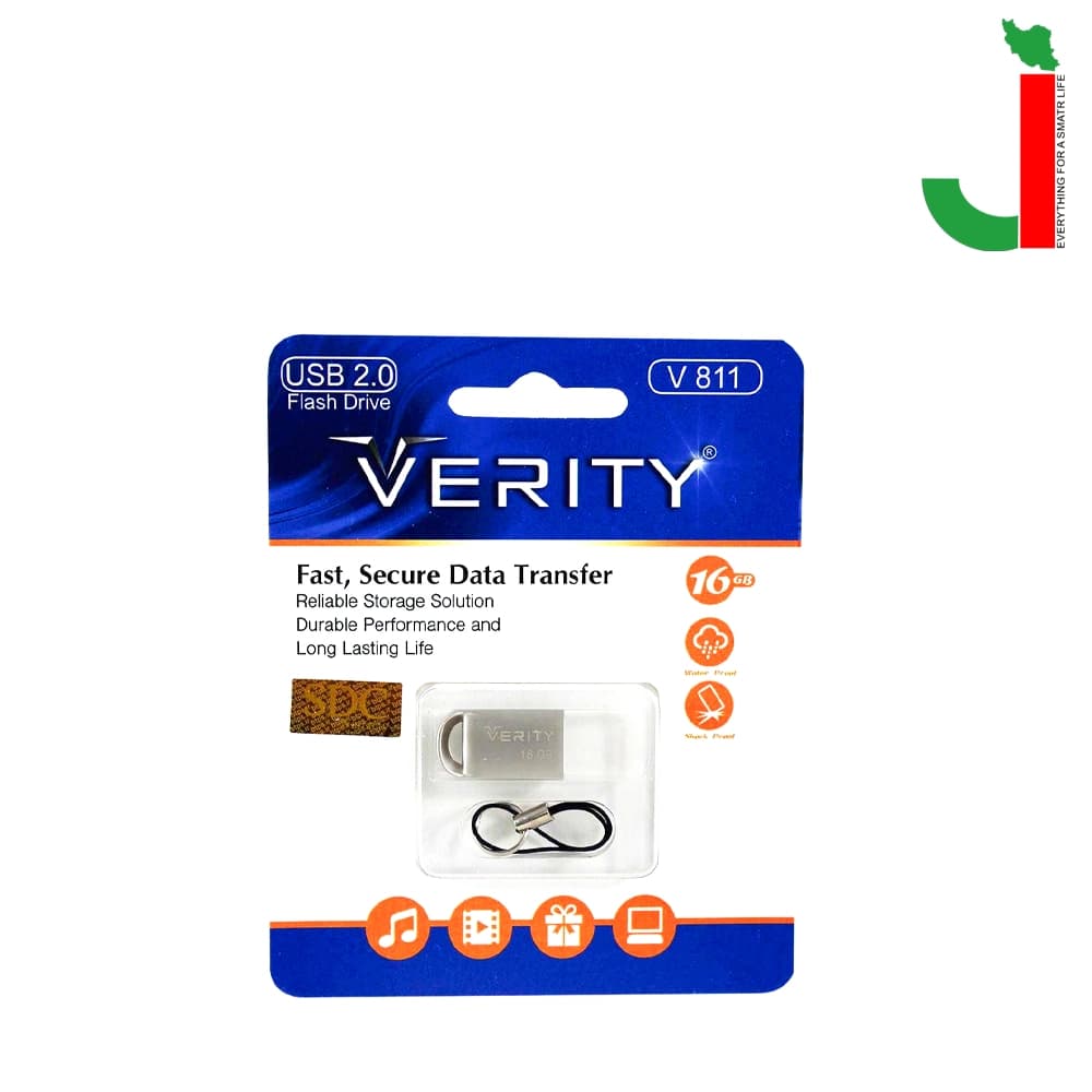 فلش مموری وریتی مدل V811 ظرفیت 16 گیگابایت USB2.0 — تصویر ۲