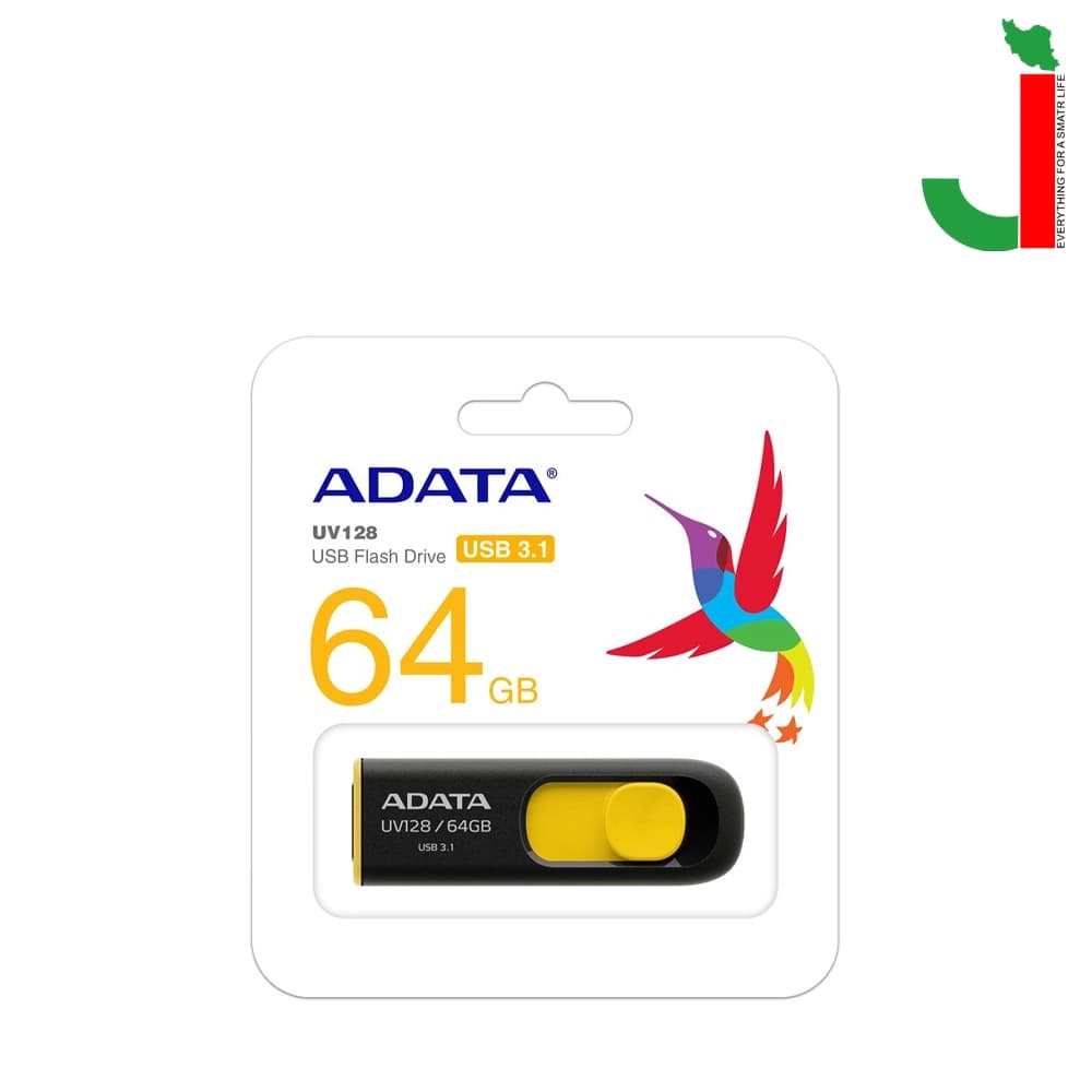 فلش آدیتا مدل UV128 با ظرفیت 64 گیگابایت USB3.2 — تصویر ۲
