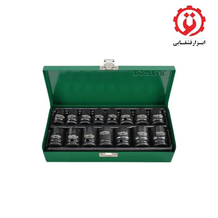جعبه بکس 15 پارچه 1/2 اینچ مشکی فشار قوی تاپ تول مدل GDAD1501