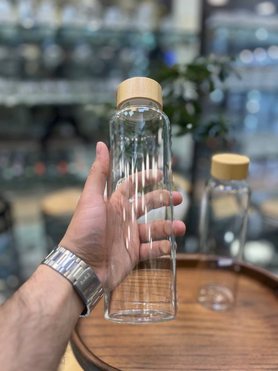 بطری آب درب بامبو — تصویر ۵