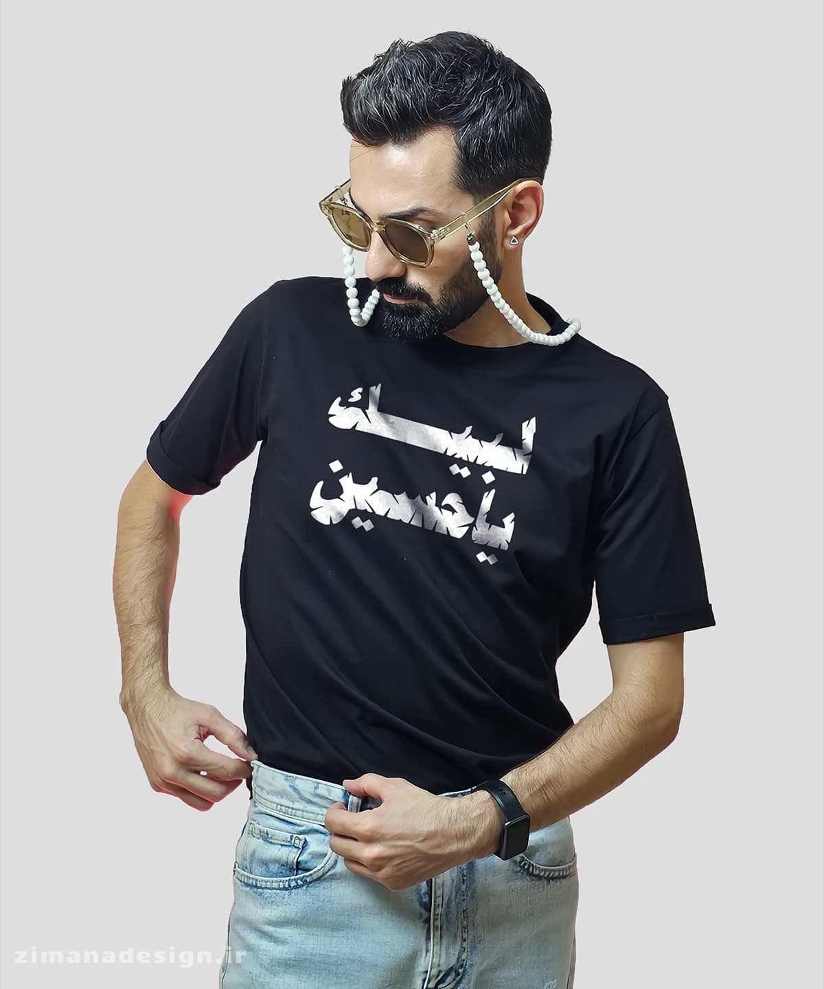 تیشرت مردانه و زنانه محرمی مدل لبیک یا حسین