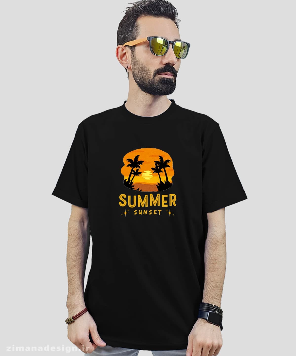 تیشرت مردانه و زنانه مدل غروب تابستان | summer sunset — تصویر ۶