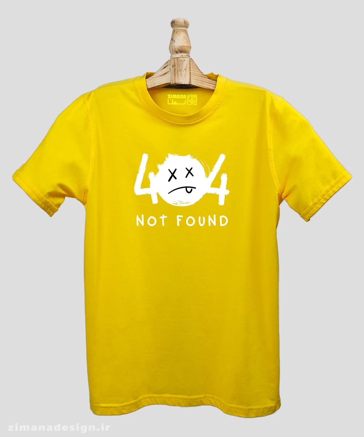 تیشرت مردانه و زنانه طرح ارور Not Found 404 — تصویر ۲