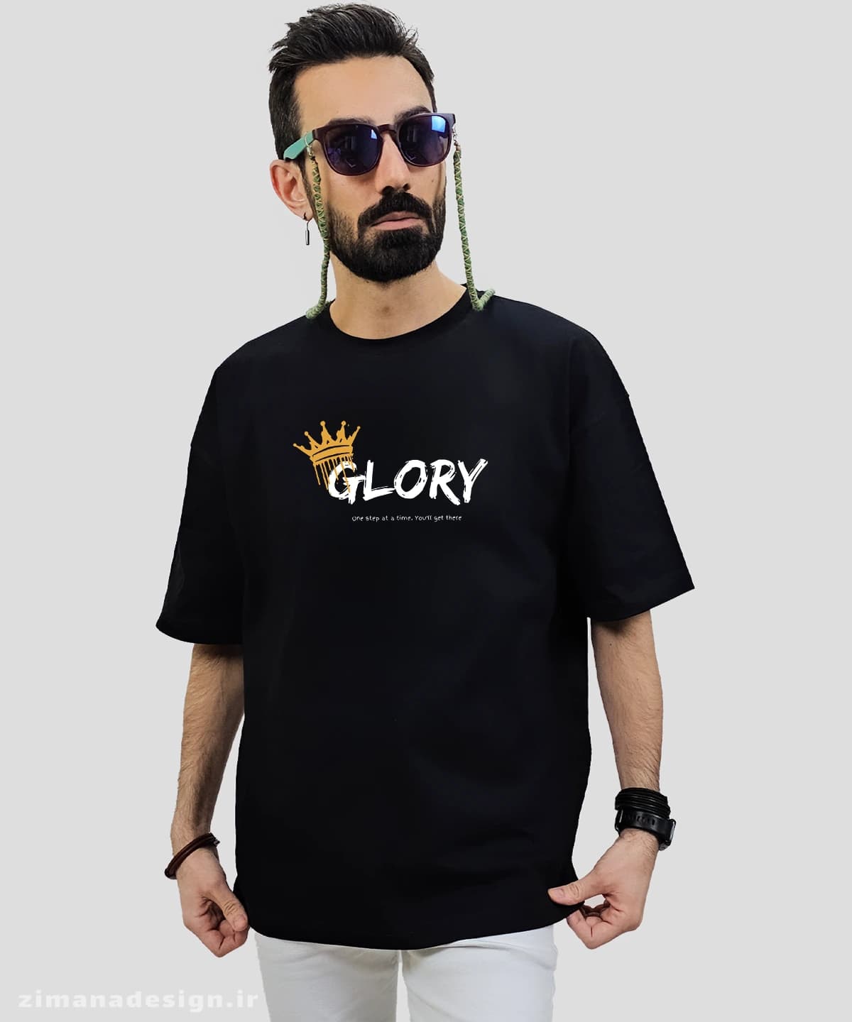 تیشرت لش مردانه و زنانه موزیک طرح Glory — تصویر ۴