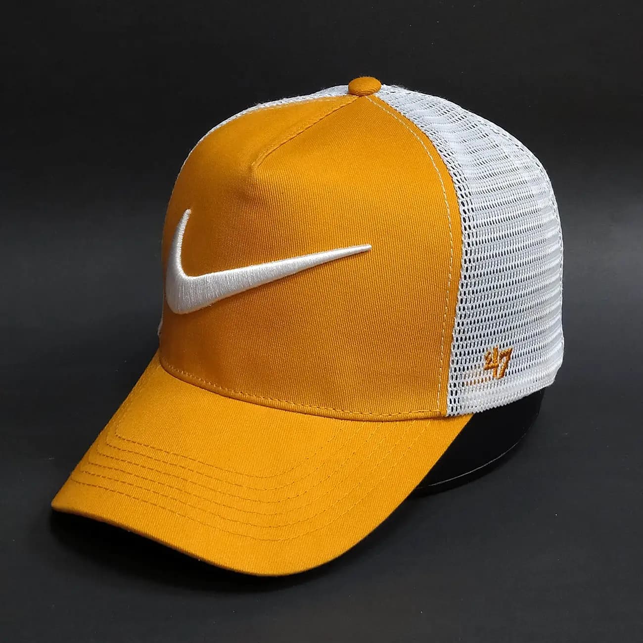 کلاه بیسبالی تاج دار پشت توری NIKE برند 47 | کلاه کپ اسپرت مش‌بک با استایل روزمره — تصویر ۴