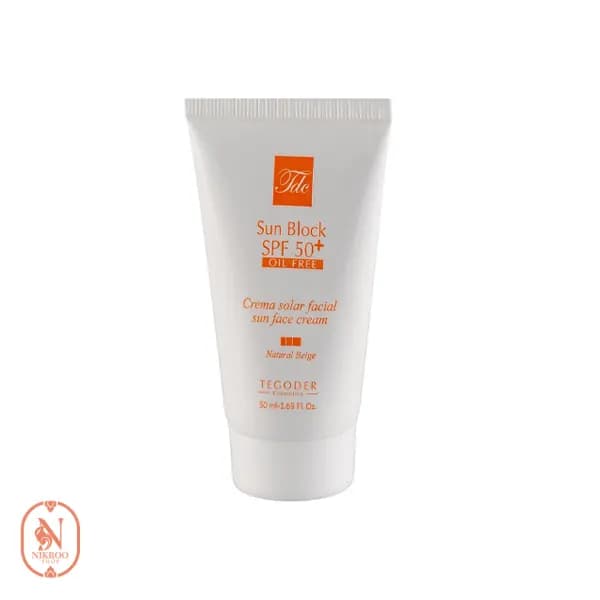 کرم ضدآفتاب رنگی پوست چرب تگودر +SPF50