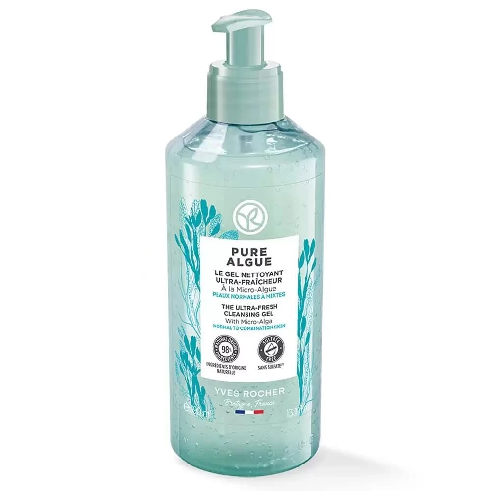 ژل شوینده آبرسان Pure Algae ایوروشه مناسب پوست نرمال تا مختلط