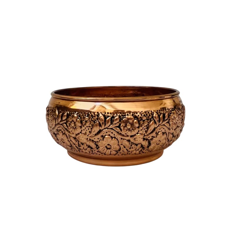 پیاله کوچک مسی گرد قلم زنی کدZH419.1