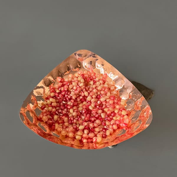میوه خوری مسی سه بعدی سه گوش کد ZH341.1 — تصویر ۴