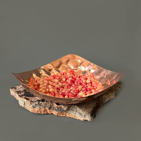 میوه خوری مسی سه بعدی سه گوش کد ZH341.1 — تصویر ۲