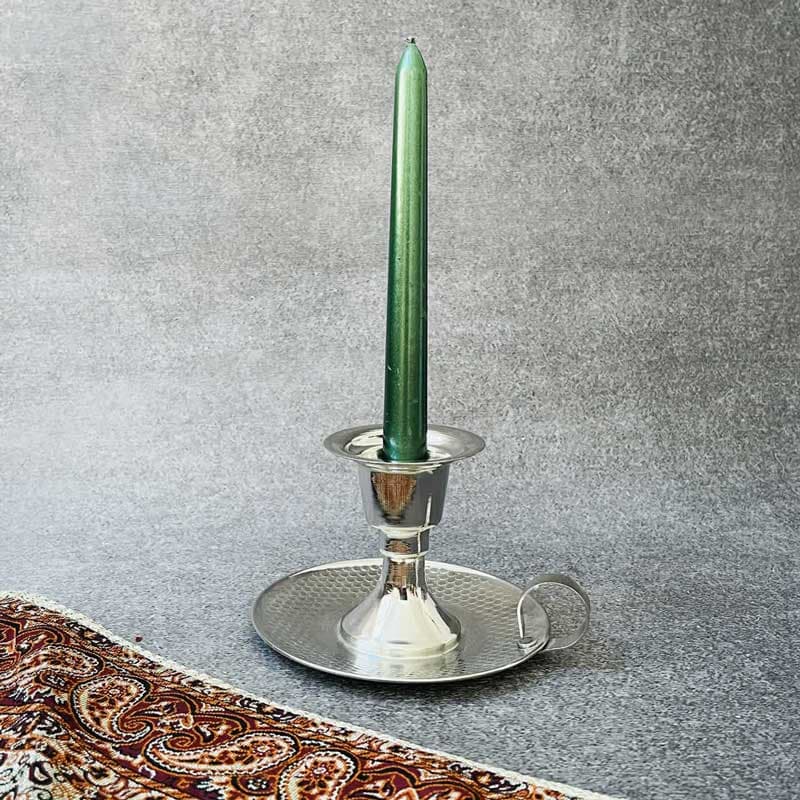 شمعدان مسی بشقابی کروم کد ZH246.1 — تصویر ۶