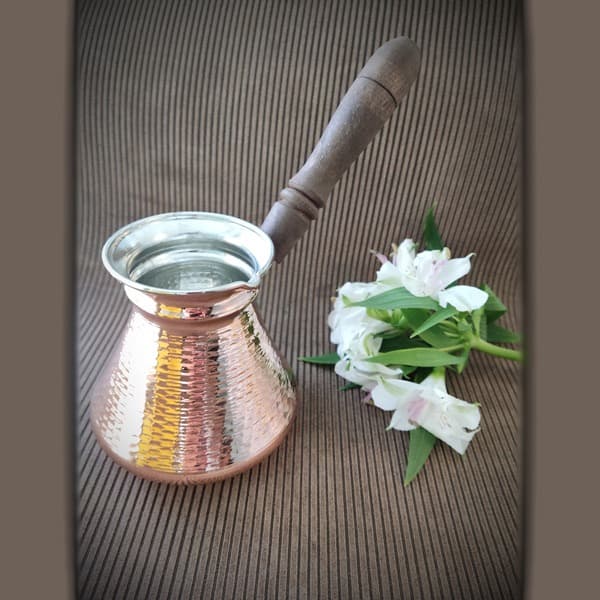 قهوه جوش مسی دسته ارمنی کد ZH238 — تصویر ۶
