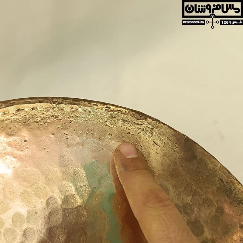 دیگچه مسی دستساز سایز 4 مدل غازان — تصویر ۵