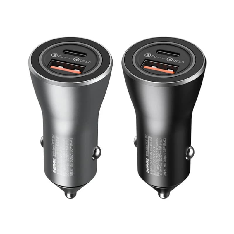 شارژر فندکی ریمکس مدل RCC107 PD+QC 36W