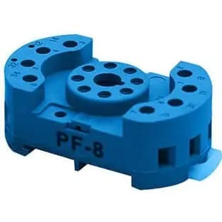 سوکت رله شیشه‌ای 8 پایه مدل PF-8PIN