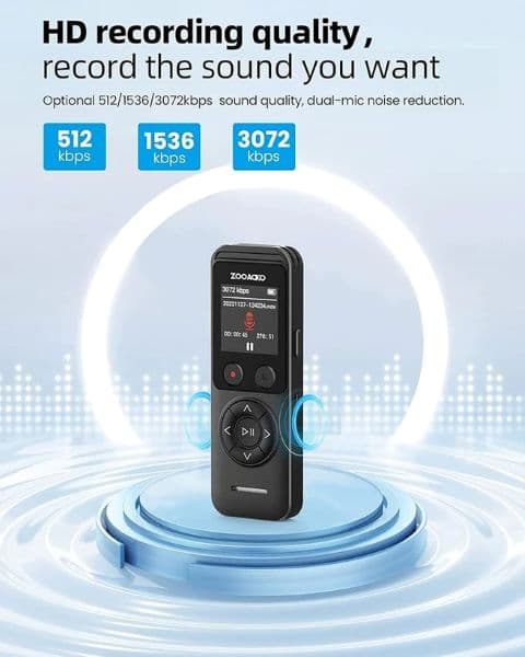 ضبط کننده دیجیتال صدا حرفه ای، ضبط صدای بلوتوث(چندمنظوره) 64GB برند : ZOOAOXO مدل : 300 V