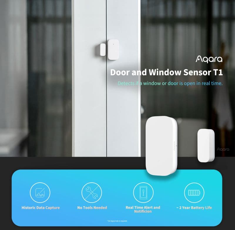 سنسور درب و پنجره هوشمند آکارا Aqara door and window sensor مدل MCCGQ11LM — تصویر ۴