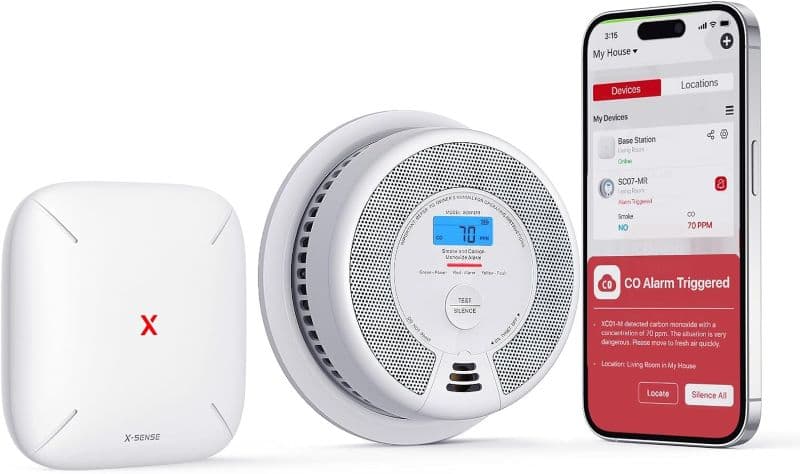 هشدار دود و مونوکسید کربن هوشمند وای‌فای X-Sense SC07-MR11SC07-MR — تصویر ۷