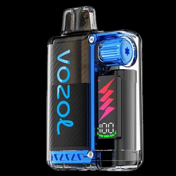 پاد یکبار مصرف وزول ویستا پلاگ بلوبری یخ 15000 پاف Vozol vista plug blueberry ice pod