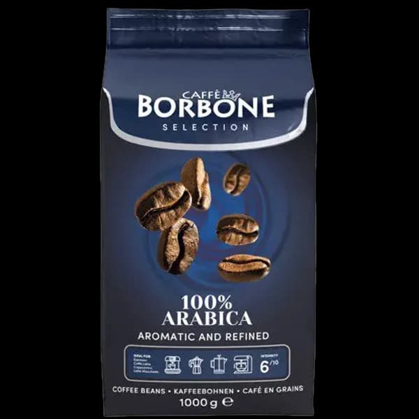 دانه قهوه بوربون سلکشن 100 درصد عربیکا آروماتیک Borbone selection 100% arabica aromatic