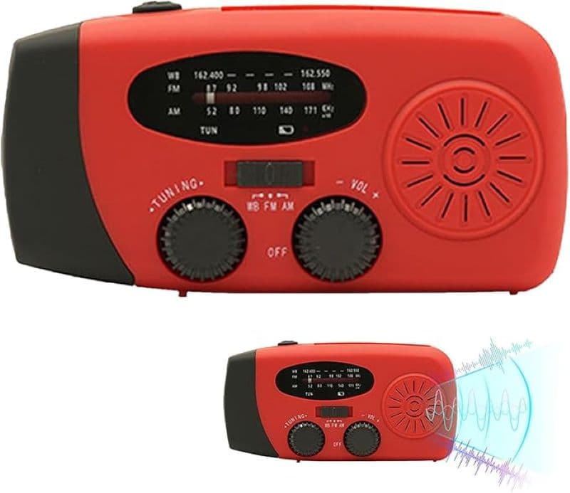 رادیو دستی، رادیو AM/FM، رادیو 2000 میلیآمپر ساعت، رادیو خورشیدی