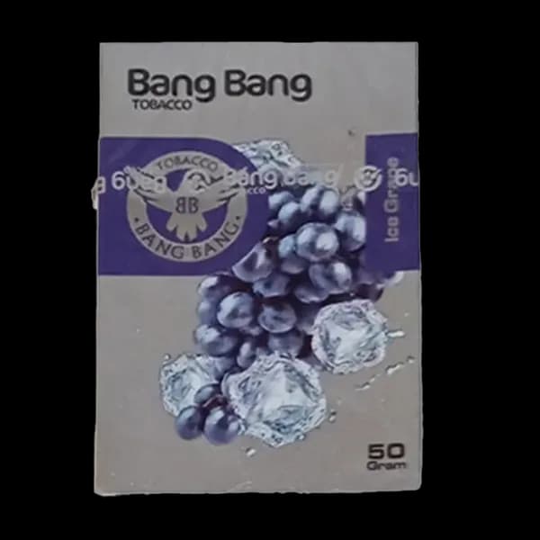 تنباکو قلیان بنگ بنگ انگور یخ Bang bang grape ice hookah tobacco