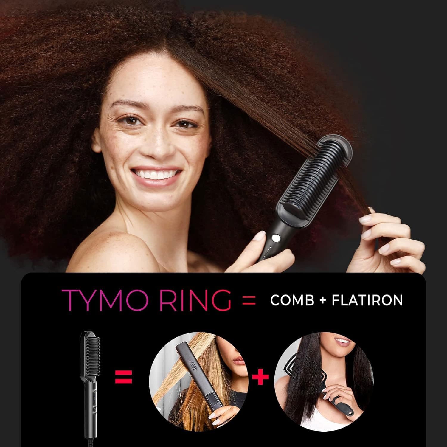برس حرارتی صاف کننده مو TYMO Ring Plus — تصویر ۴