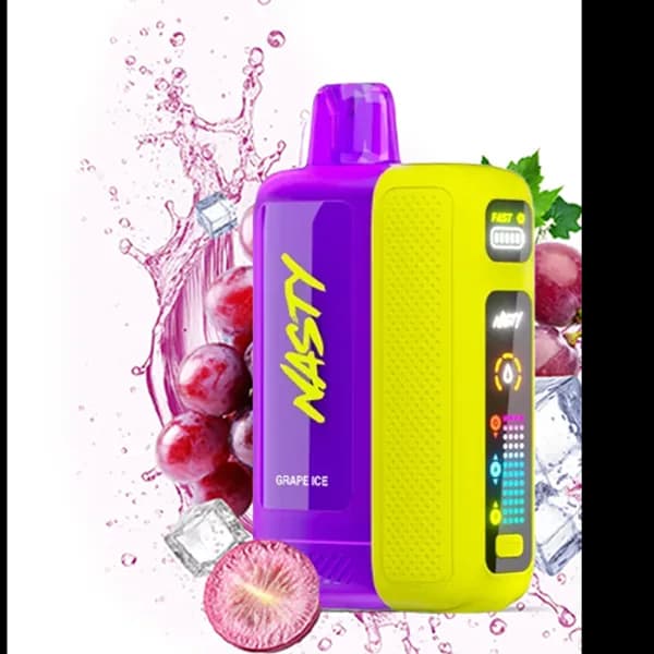 پاد یکبار مصرف نستی انگور یخ 50000 پاف Nasty grap ice pod