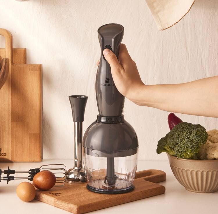 گوشتکوب 3 کاره کاراجا مدل Profoodmix رنگ خاکستری — تصویر ۳