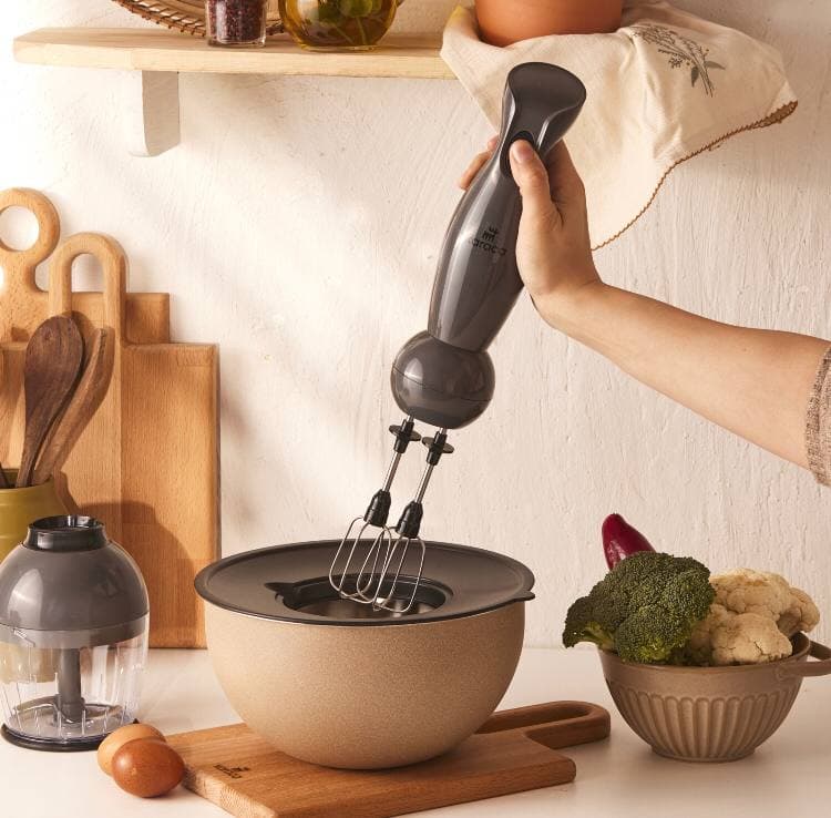گوشتکوب 3 کاره کاراجا مدل Profoodmix رنگ خاکستری — تصویر ۲