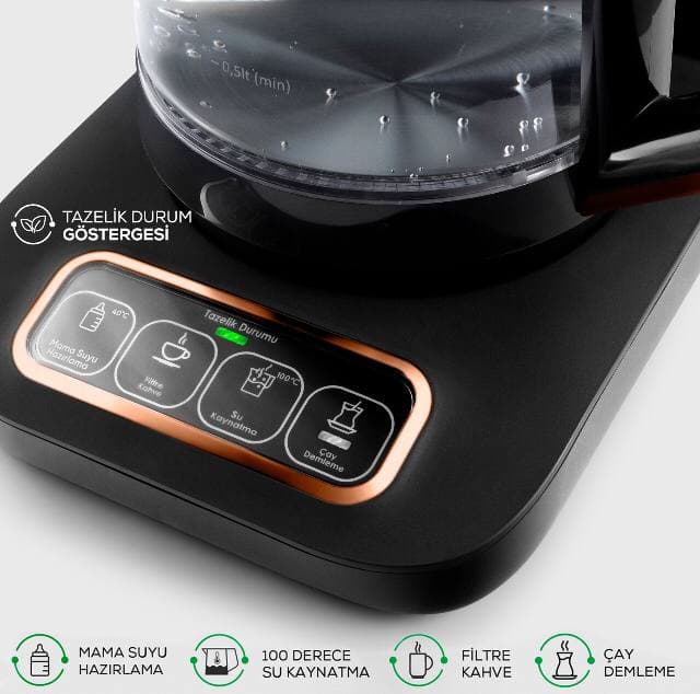 چاییساز برقی کاراجا مدل رباتیک Robotea pro دسته برنز — تصویر ۶