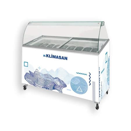 فریزر تاپینگ بستنی عرض 130 کلیماسان Klimasan مدل D400 DFSG AF