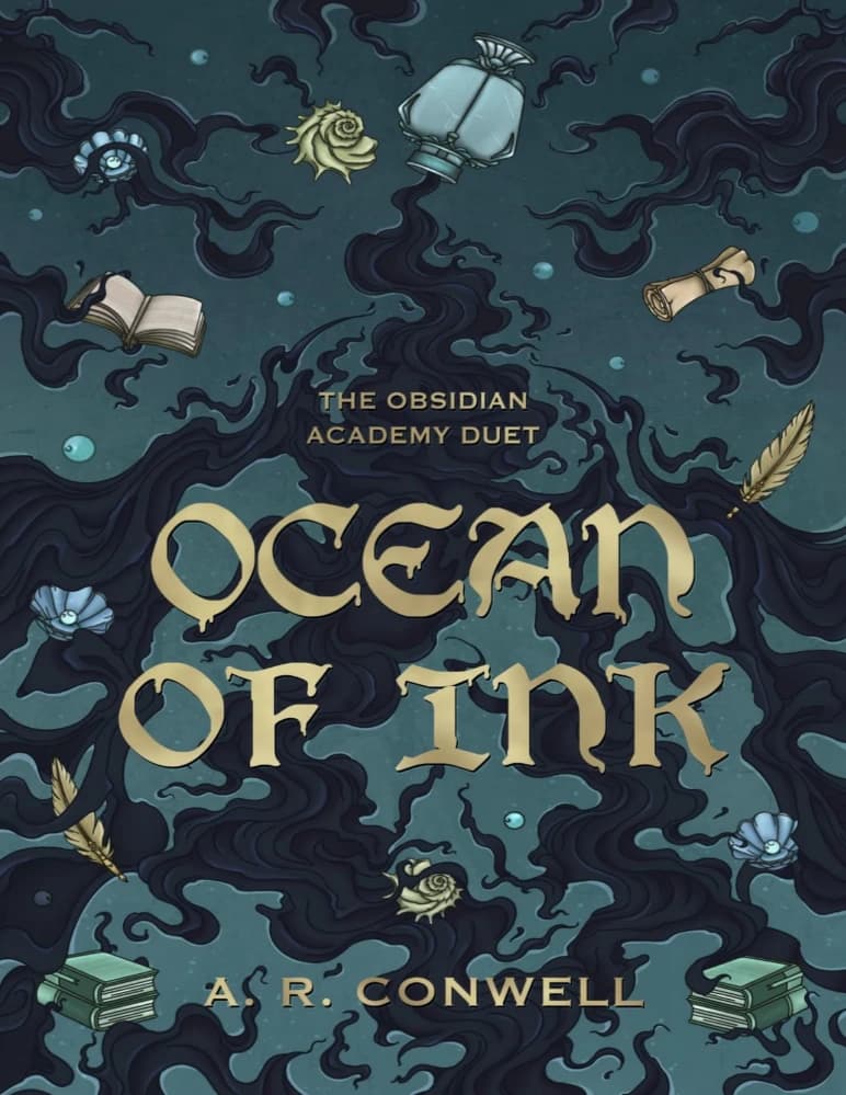 کتاب اقیانوس جوهر (Ocean of Ink: The Obsidian Academy Duet Book 1) نسخه انگلیسی PDF | ای. آر. کانول