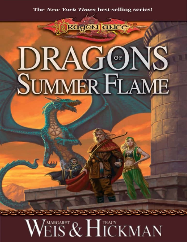 کتاب اژدهایان شعله تابستان (Dragons of Summer Flame) نسخه انگلیسی PDF | مارگارت وایز