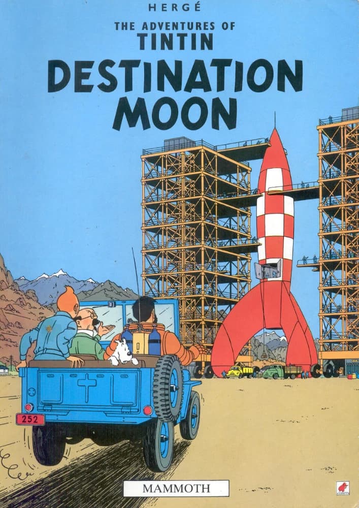 کتاب مقصد: ماه، ماجراهای تن تن 16 (Destination Moon The Adventures of Tintin 16) نسخه انگلیسی PDF | هرژه