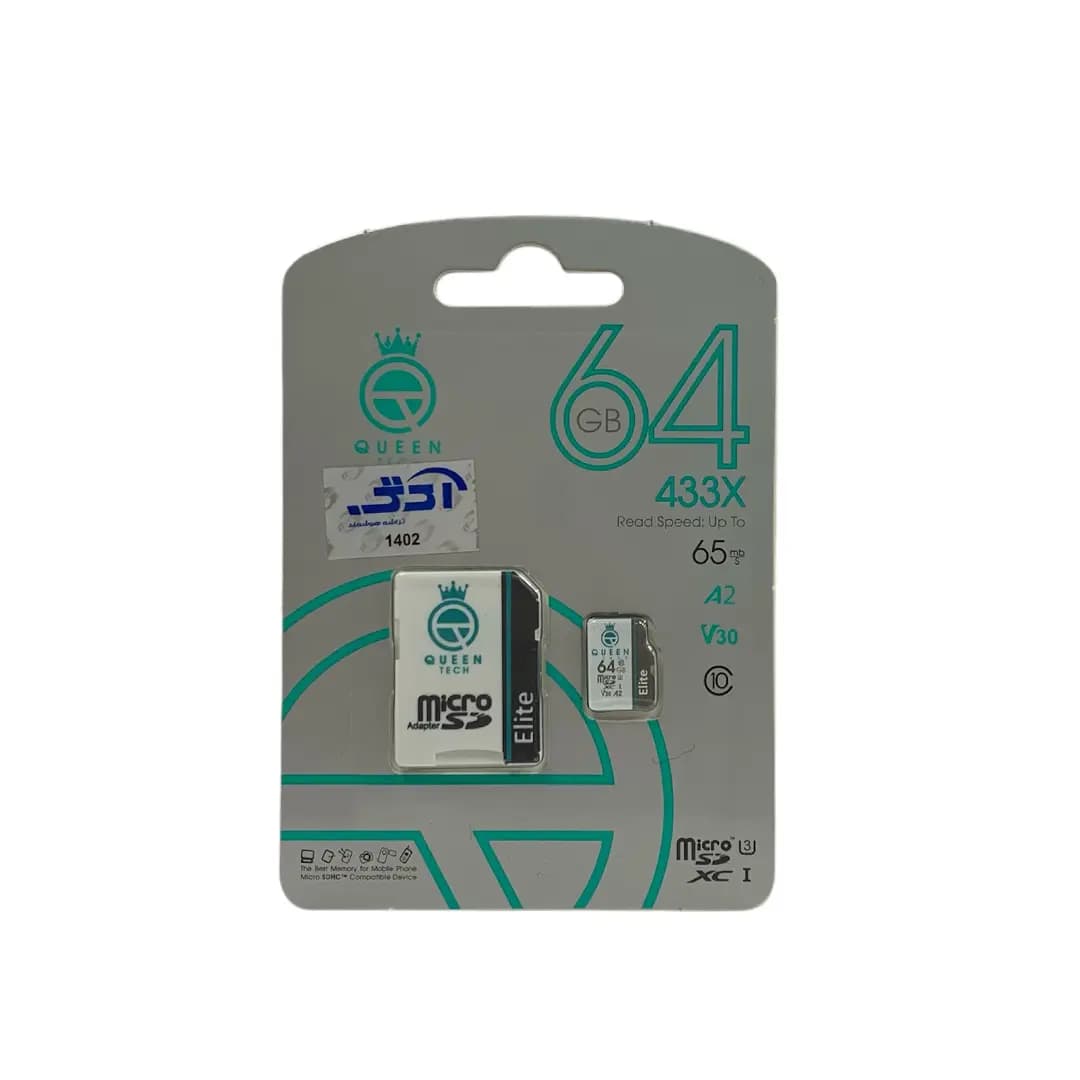 مموری میکرو کوئین تک مدل QUEEN 433X 64G باظرفیت 64 گیگابایت — تصویر ۲