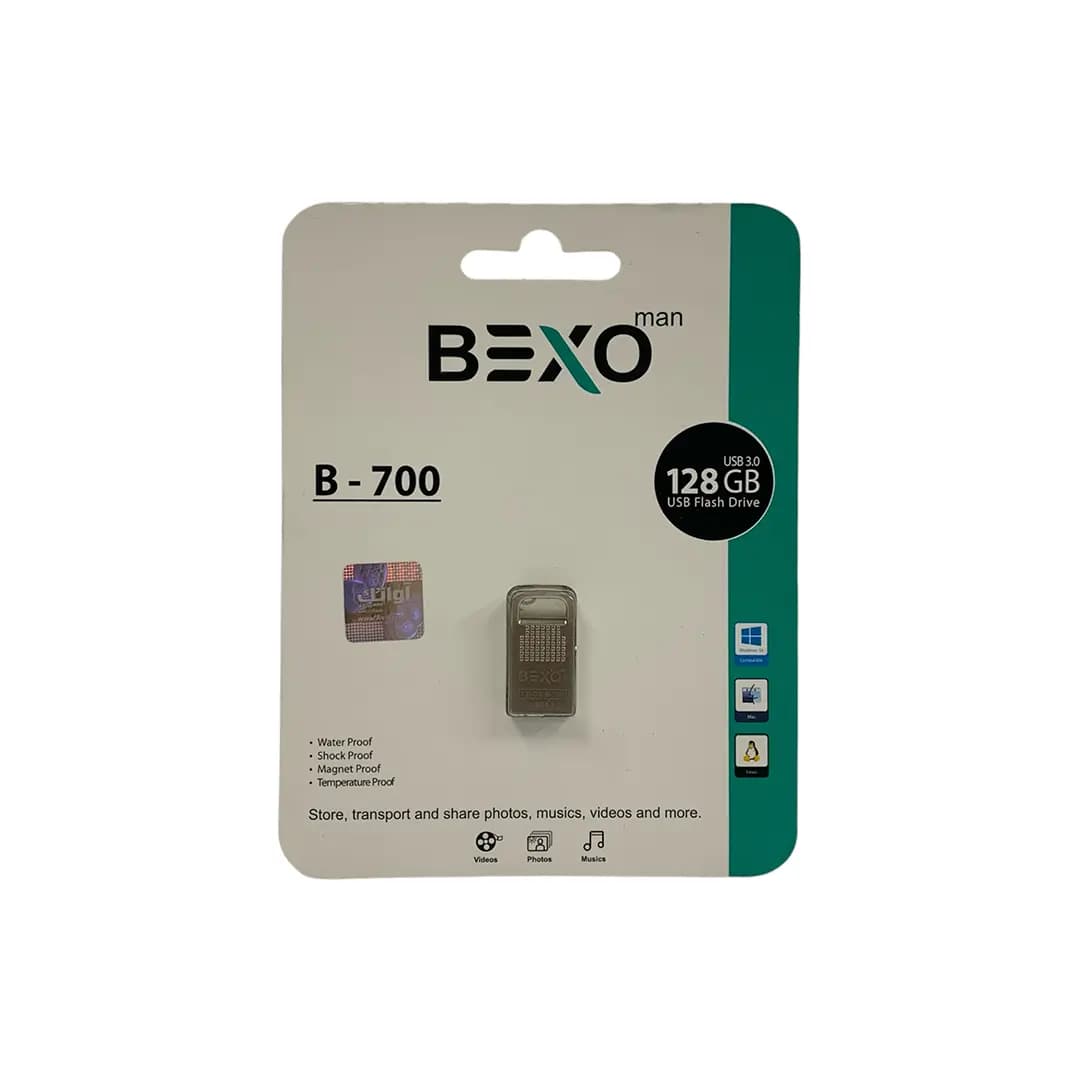 فلش مموری بکسو مدل B-700 128G BEXO MAN با ظرفیت 128 گیگابایت — تصویر ۲