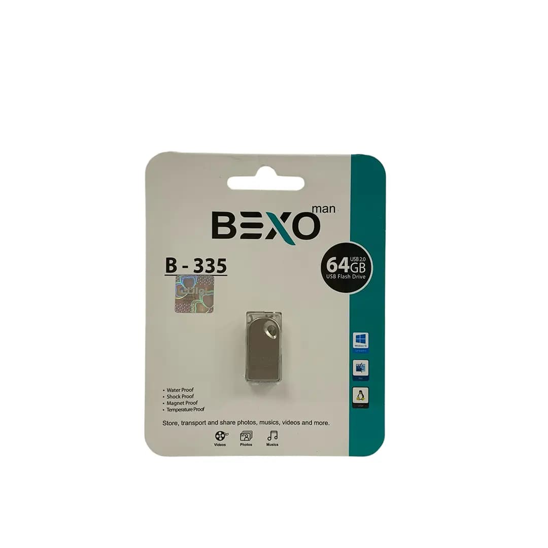 فلش مموری بکسو من مدل B-335 64G BEXO MAN باظرفیت 64 گیگابایت — تصویر ۲