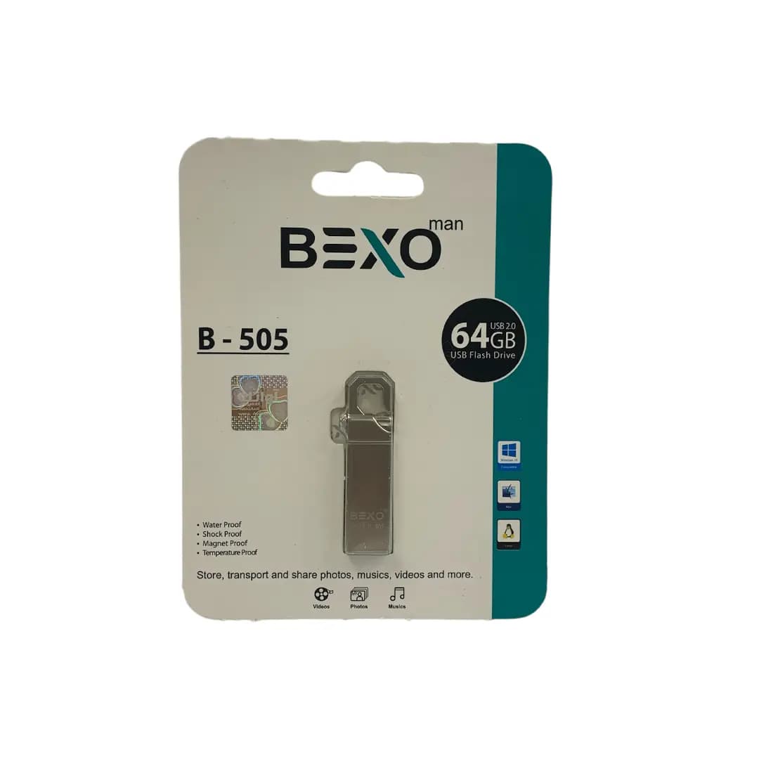 فلش مموری بکسو من مدل B-505 64G BEXO MAN باظرفیت 64 گیگابایت — تصویر ۲